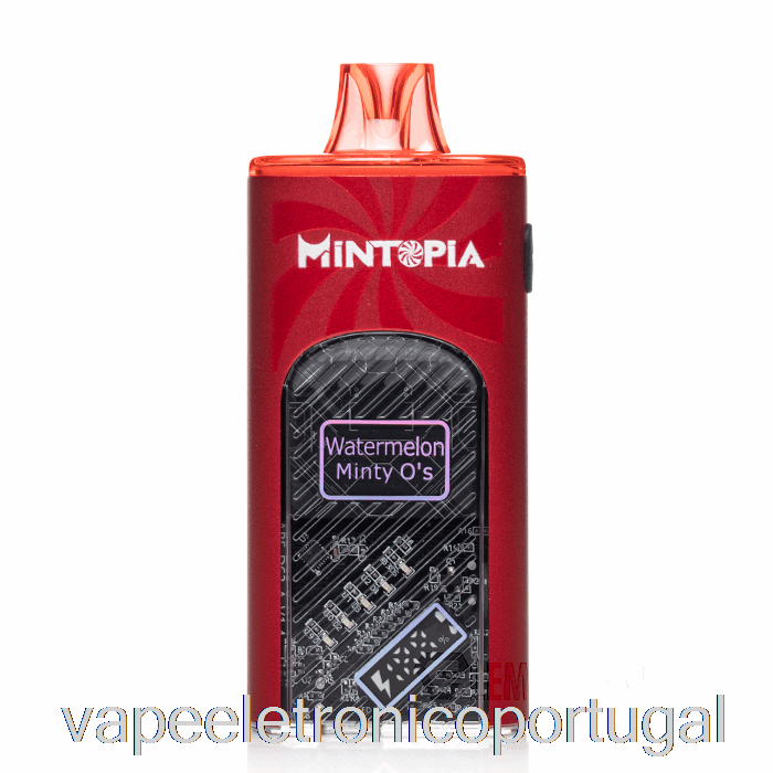 Vape Eletrônico Mintopia Turbo 9000 Melancia Descartável Minty O's